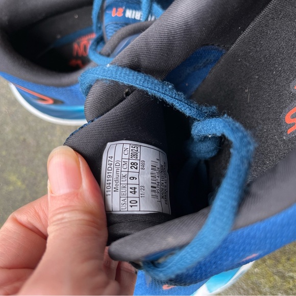 Brooks Glycerin 21 Running Shoes Men’s Sz 10 Blue Black Neutral Cushion - Picture 9 of 9